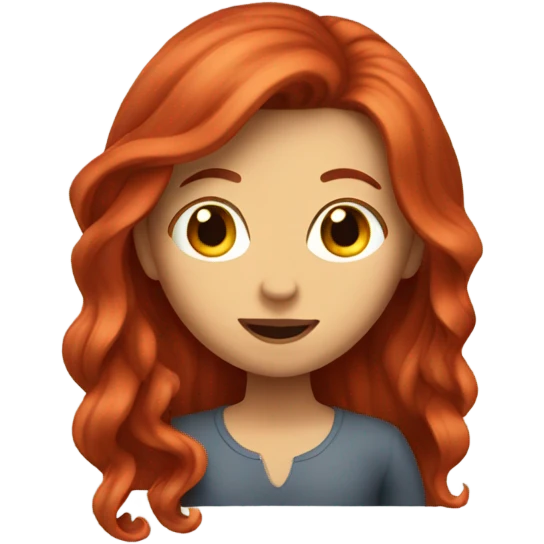 Girl with red hair  emoji