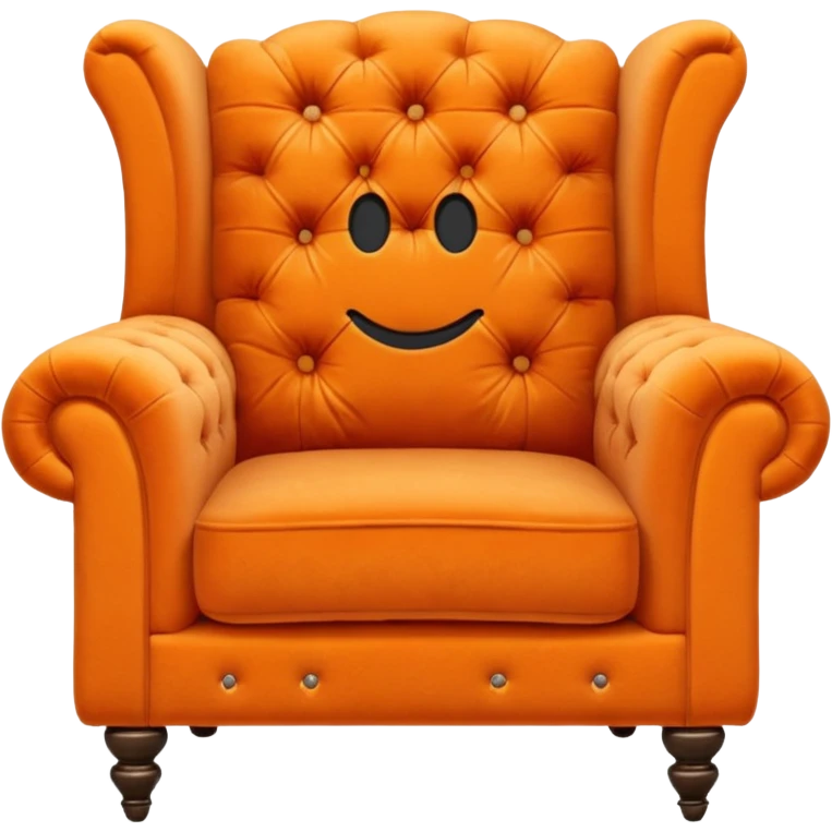 orange armchair emoji