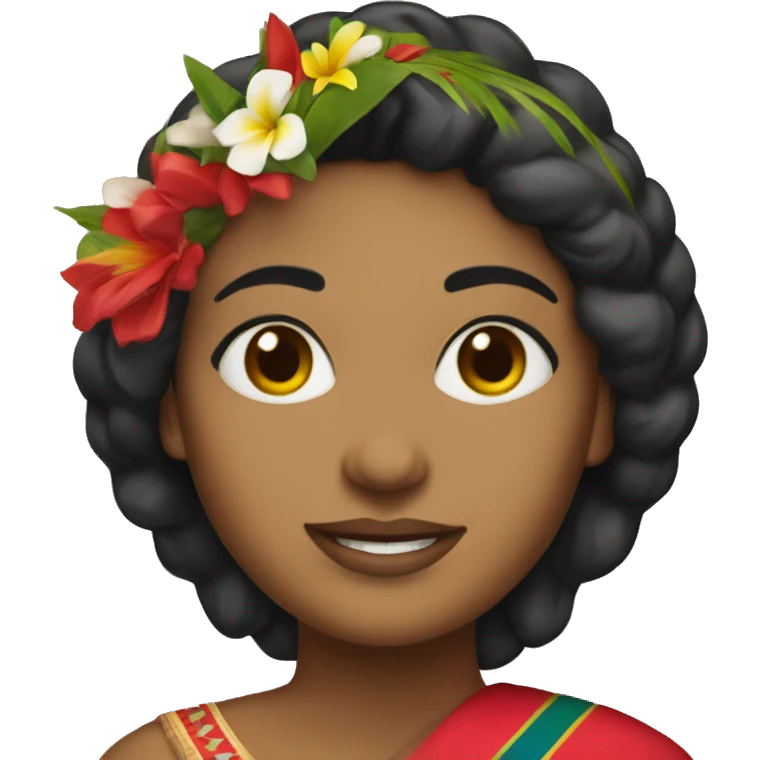 Woman with traditional Costa Rica dress emoji