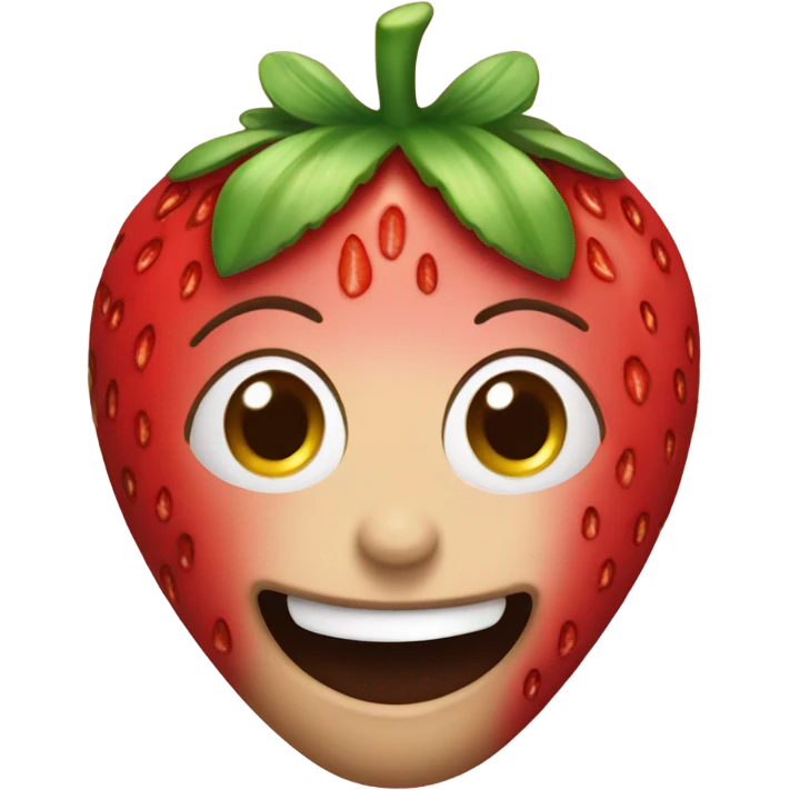strawberry dipped in chocolate emoji
