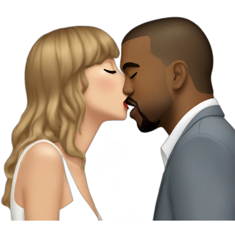 kanye west kiss taylor swift emoji