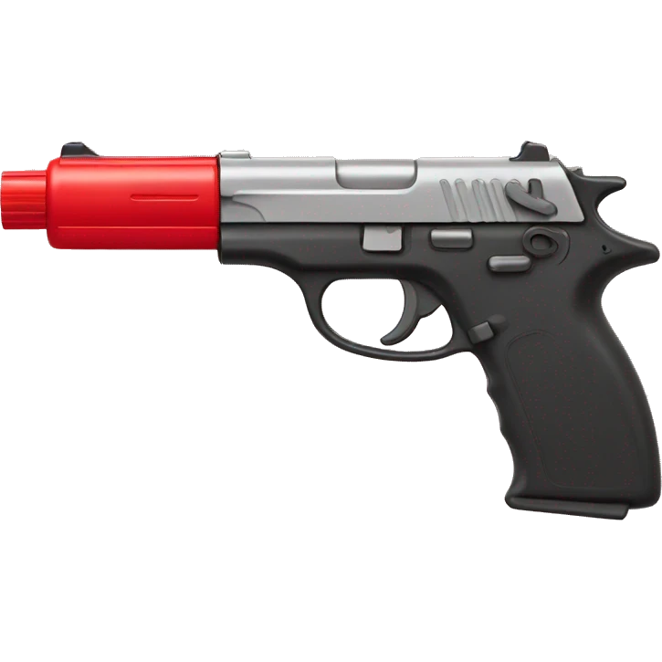 red plastic money shooter emoji