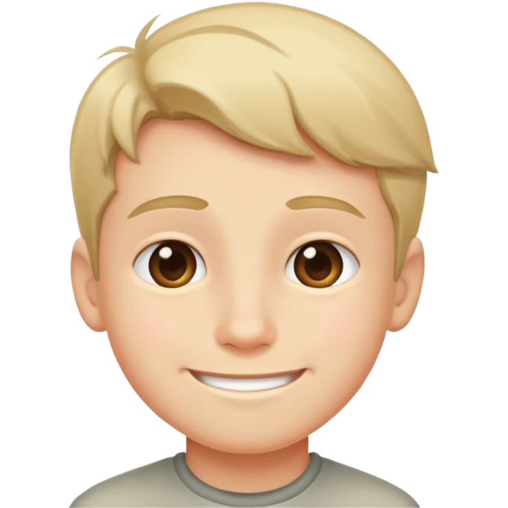 smiling boy in solitude emoji