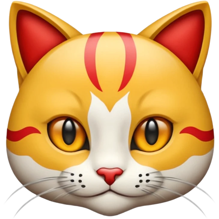Создай эмодзи кота с красным сердцем в лапах emoji