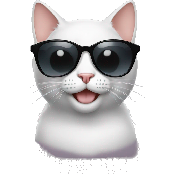 Cat with sunglasses emoji