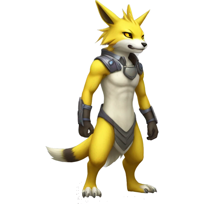 Lombax-Renamon full body emoji