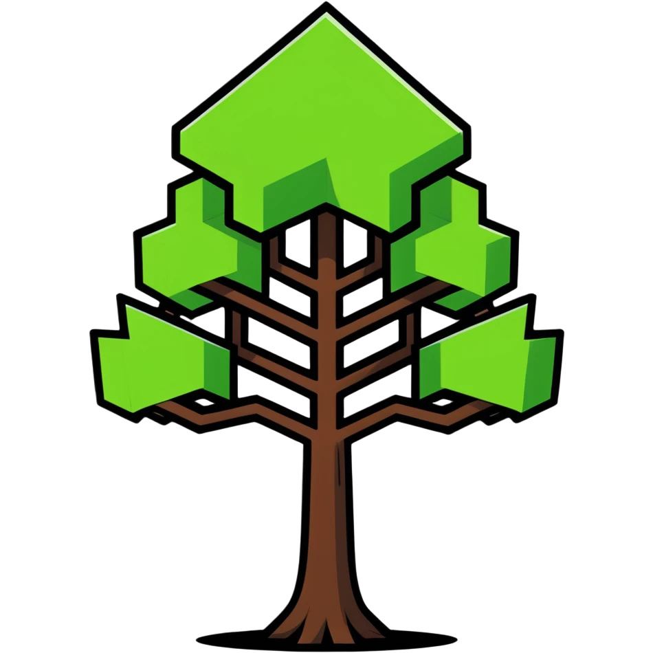 Minecraft tree emoji
