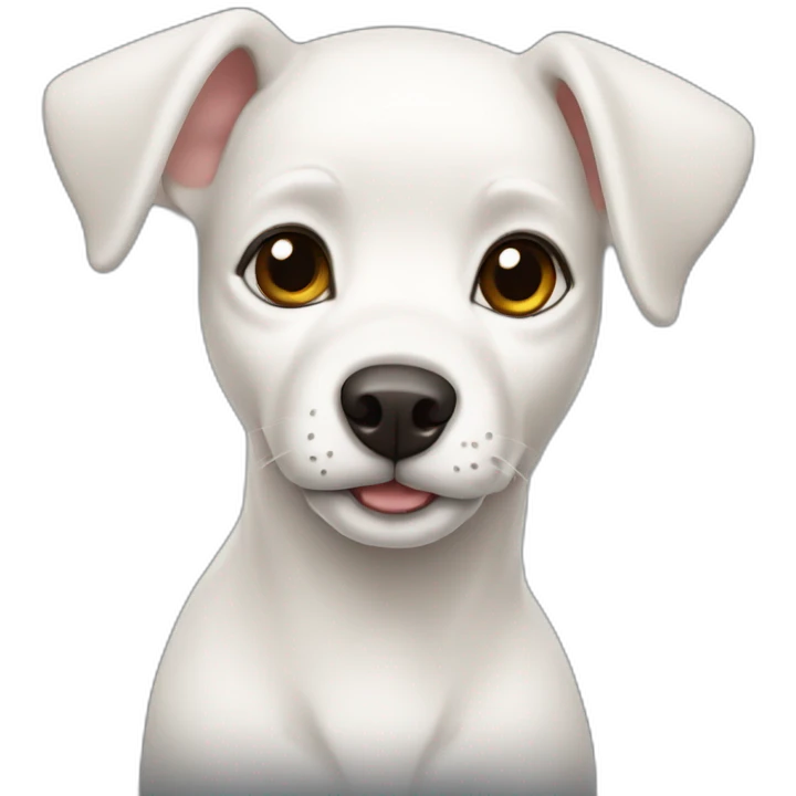 white small doe dog emoji