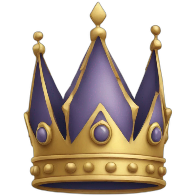a crown with the form of a tower emoji