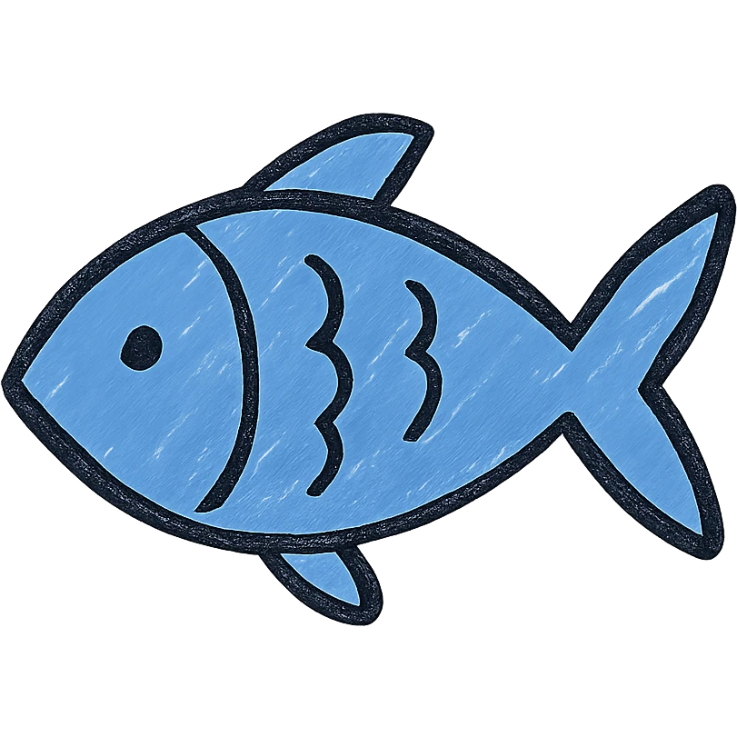 blue fish emoji