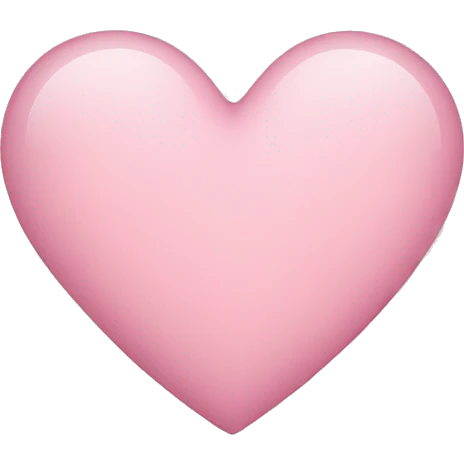 Light pink Heart  emoji