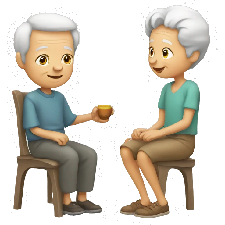 old people and child emoji