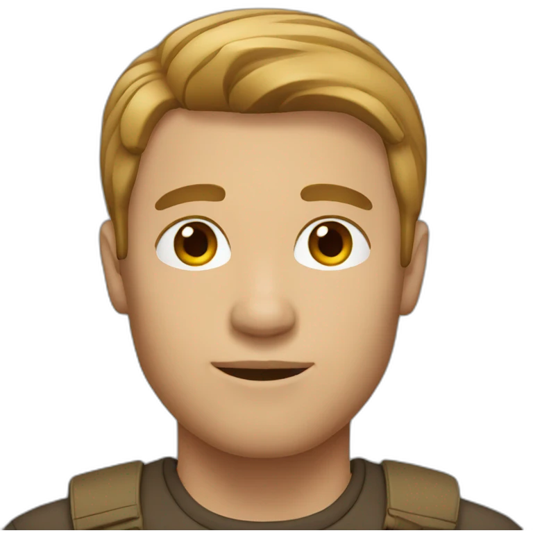 man, light brown hair emoji