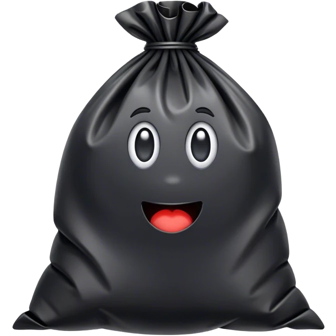 trash bag emoji