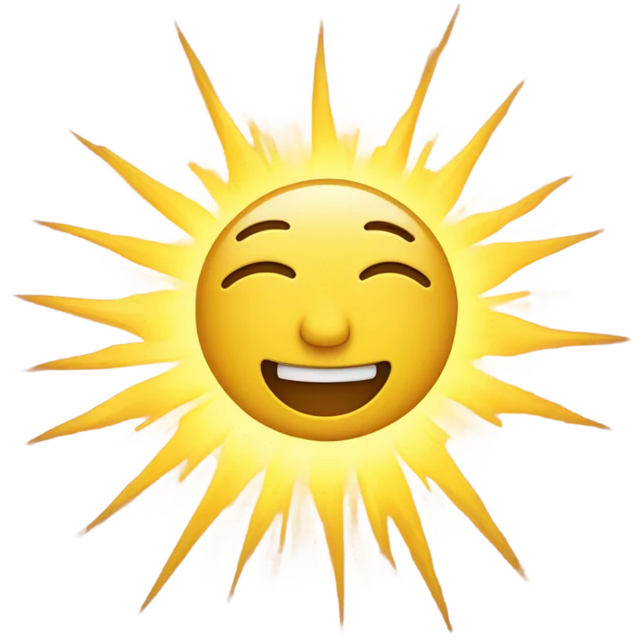 Sun shine emoji