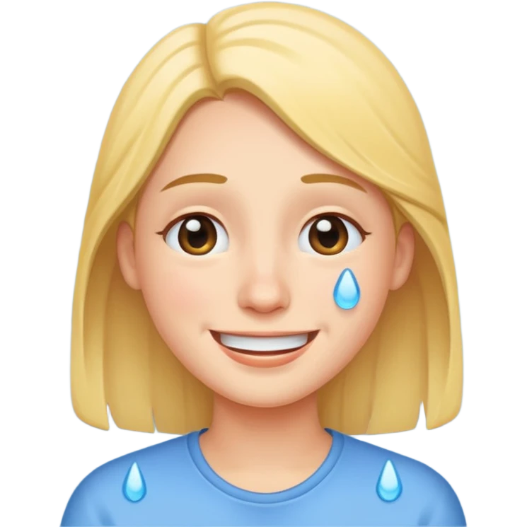 Smile with tears emoji