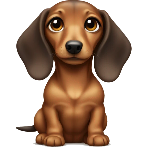 baby dashund emoji