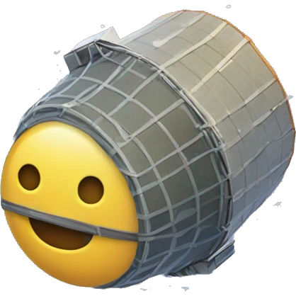 Satellite can with porous pattern init emoji
