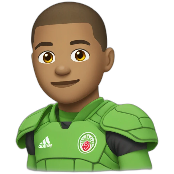 Mbappe en tortue ninja emoji