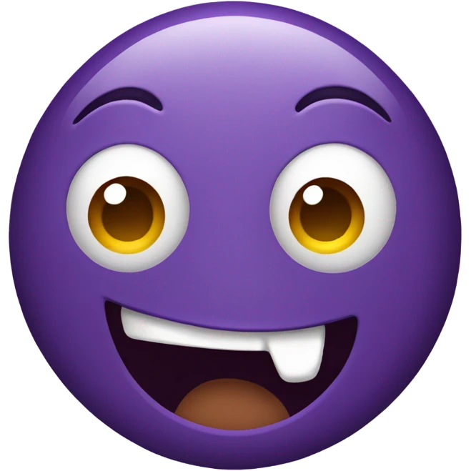 Mischievous purple emoji emoji