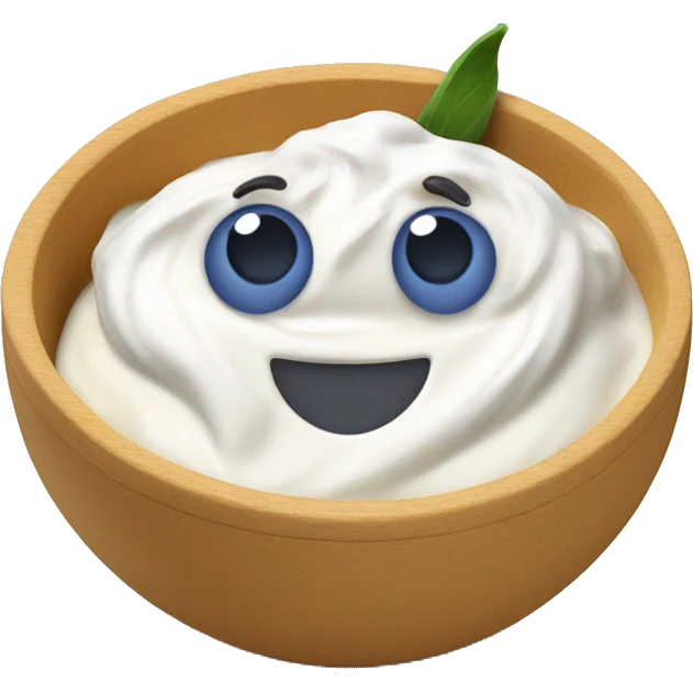 Fruit yoghurt bowl emoji