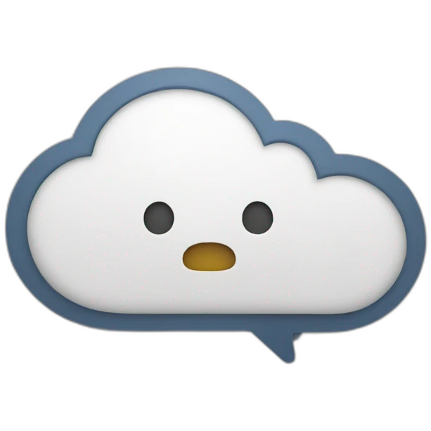 speech cloud emoji