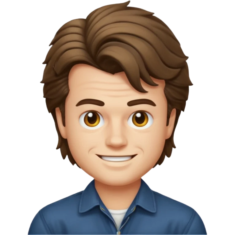 Steve harrington emoji with much hair and more expressful eyebrows emoji