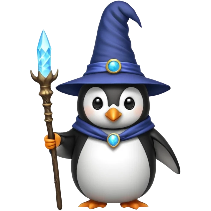 Penguin Wizard emoji