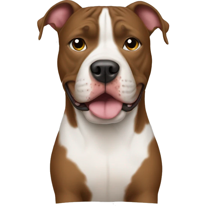 Pitbull dog wearing uggs emoji