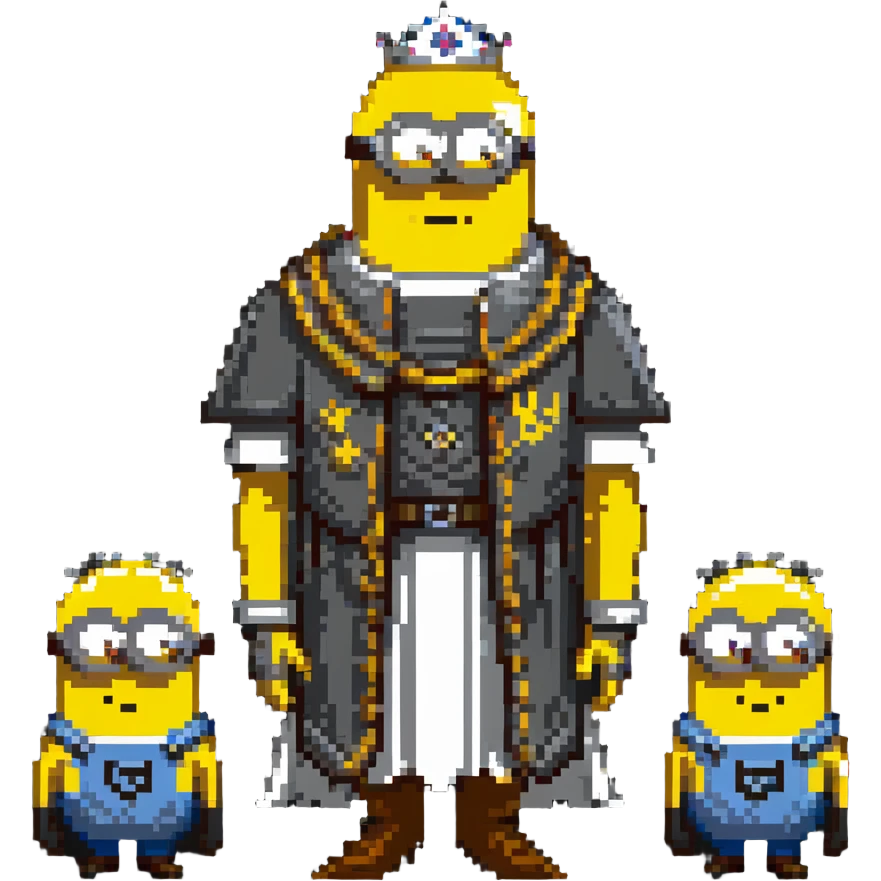 King Von standing with Minions emoji