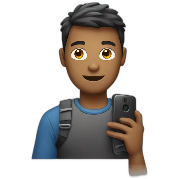 human with phone emoji