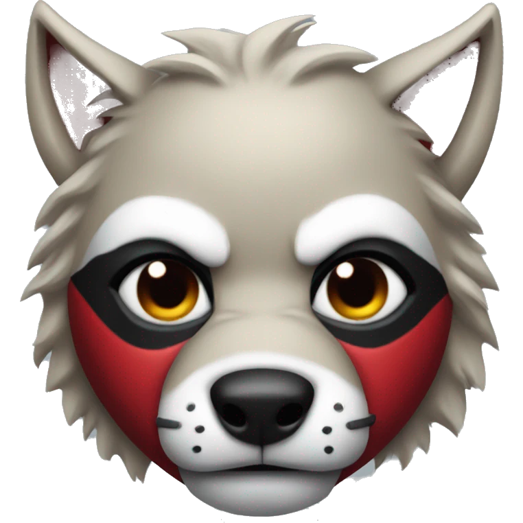 Deadpool wolf face  emoji