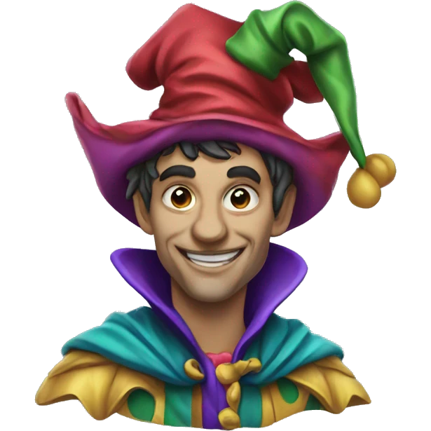 😔 jester emoji