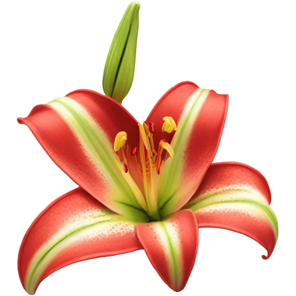 red lilium emoji