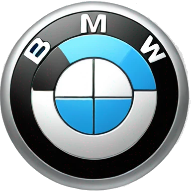 BMW logo in black  emoji