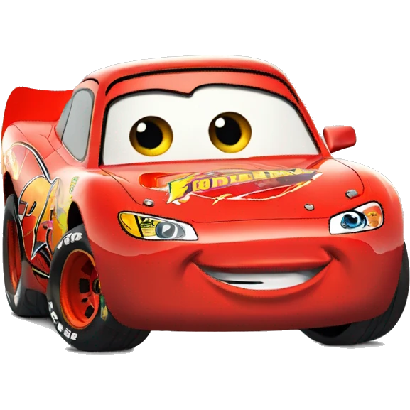 lightning Mcqueen but very sad emoji