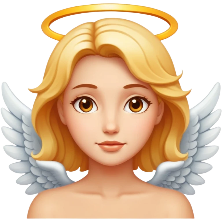 Cara de ángel calurosa emoji