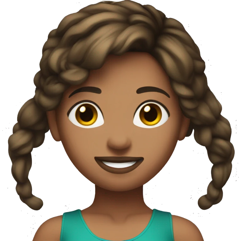 Medium skin brunette dancer emoji