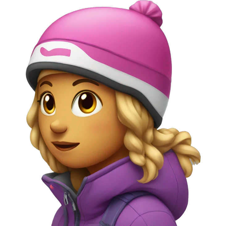 Girl on a snowboard  emoji