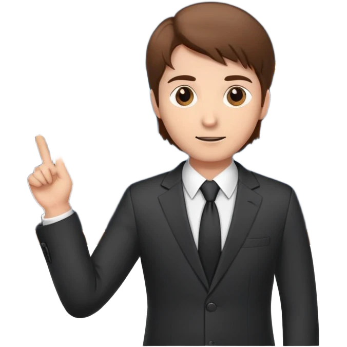 male brown hair suit graph background professional  giving a presentation with a graph in the background emoji