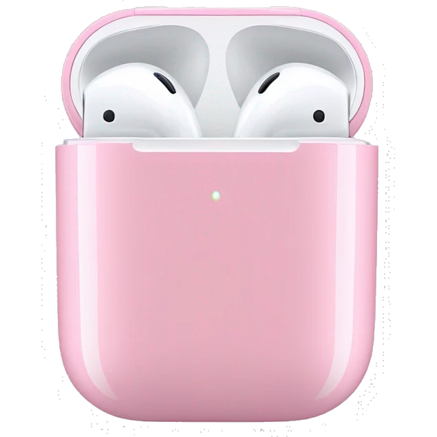 Pink airpods emoji