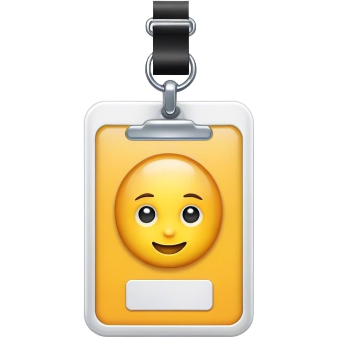 ID badge emoji