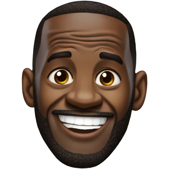 LeBron being goofy emoji