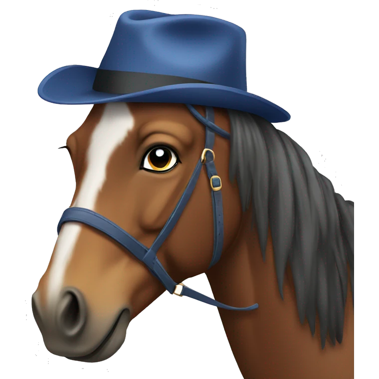 horse with hat emoji