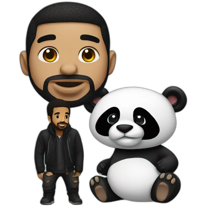 drake with panda emoji
