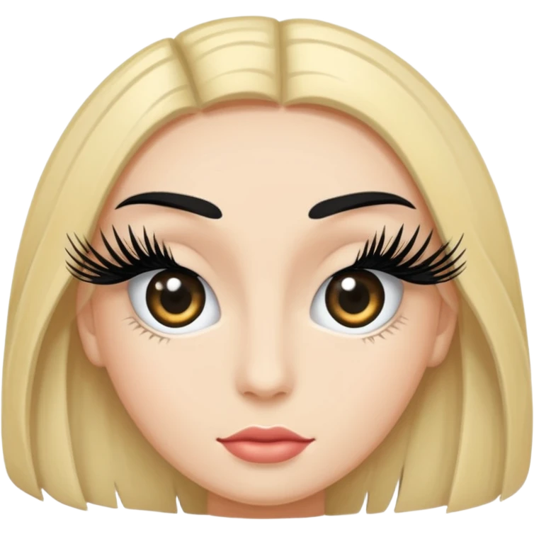 false eyelashes emoji