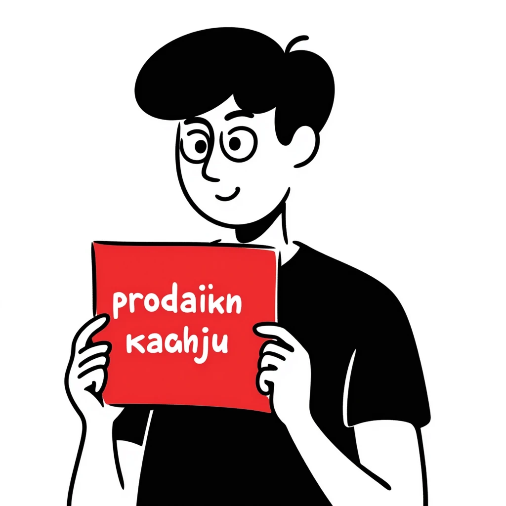 A man in a black t-shirt holding a red square, with the text "продающий красный" emoji
