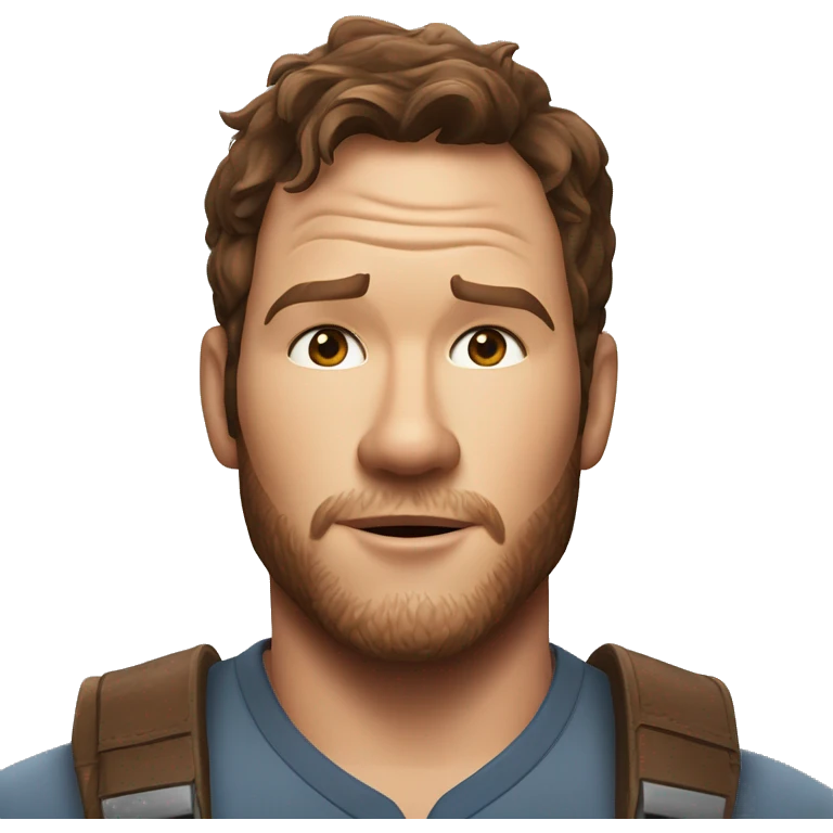 Chris pratt from Jurassic world emoji