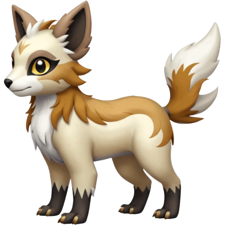 Shiny Brown Golden Bronze Ginger Black Grey White Beige Linoone-Absol-Trico-Hybrid (Full body) emoji