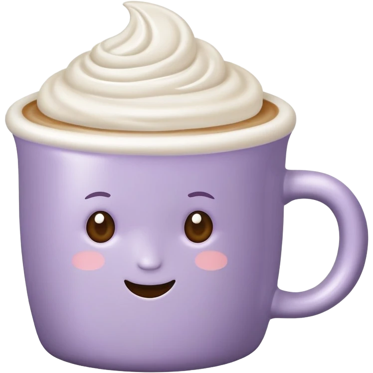 Pale purple Latte  emoji